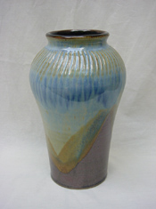 Vase strillé - H:22 x D:13.5